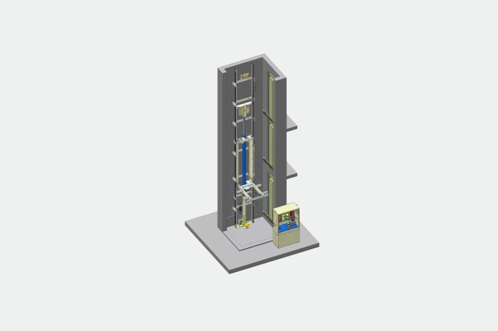 υδραυλικός ανελκυστήρας MRL